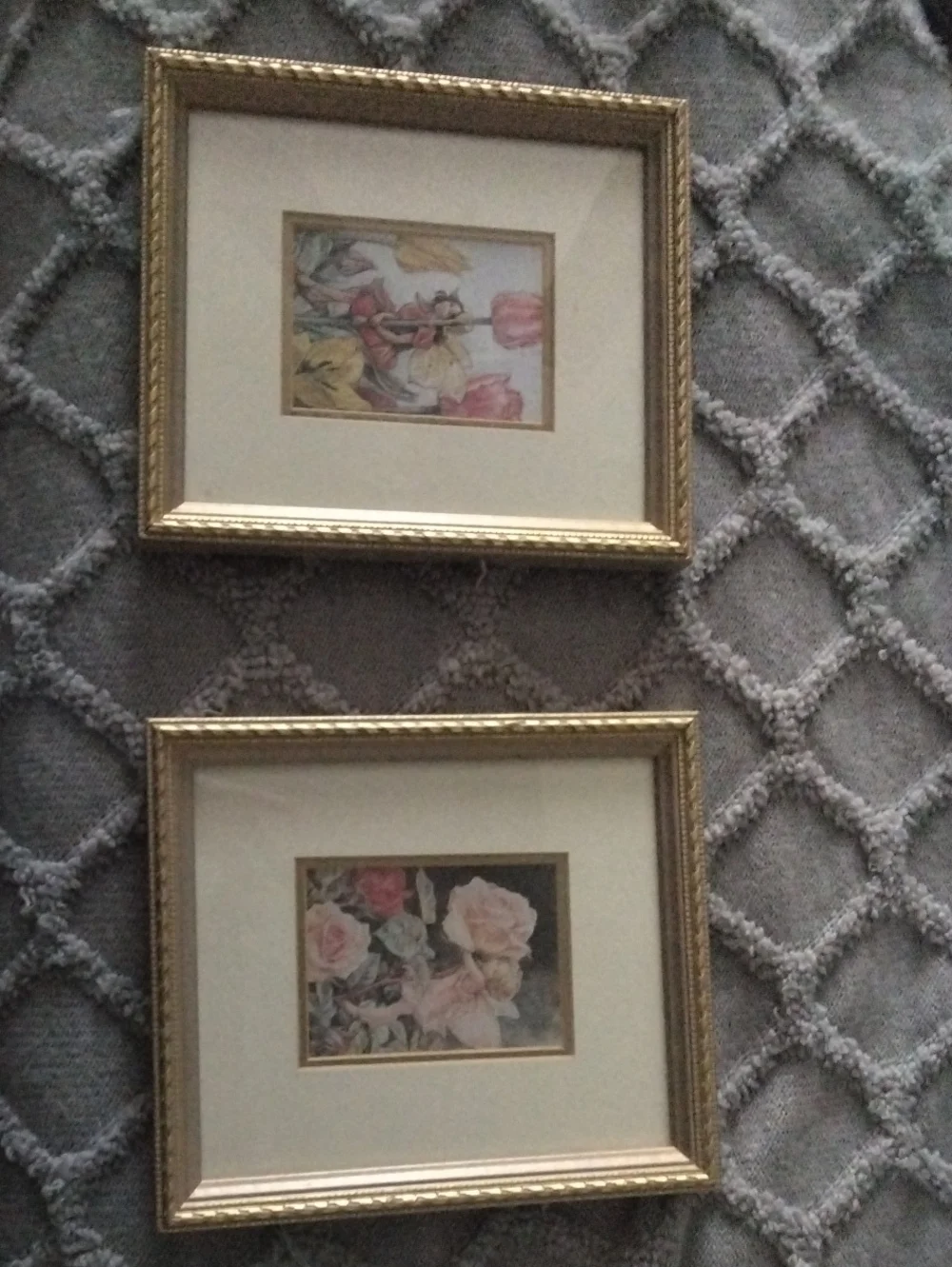 Gold Framed Floral Art Print - Home Accents